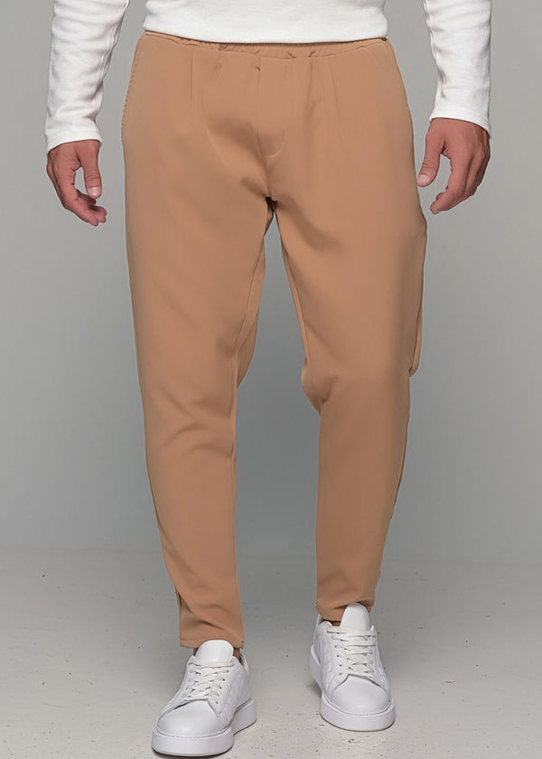 Ανδρικό υφασμάτινο παντελόνι Ben Tailor - BENT.1124 - MONACO fabric pants light brown