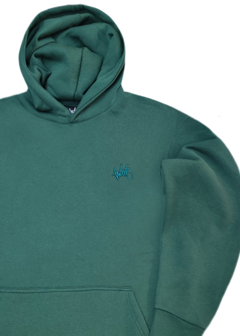 Ανδρικό μακρυμάνικο φούτερ Two Brothers - BF-25580-green regular fit