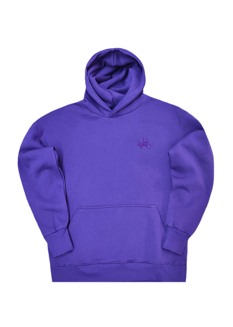 Ανδρικό μακρυμάνικο φούτερ Two Brothers - BF-25580-purple regular fit