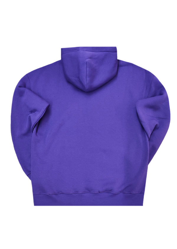 Ανδρικό μακρυμάνικο φούτερ Two Brothers - BF-25580-purple regular fit