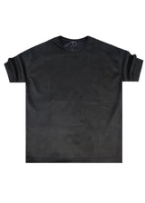 Ανδρική κοντομάνικη μπλούζα - Two Brothers-BF-25790-black-Alcantara