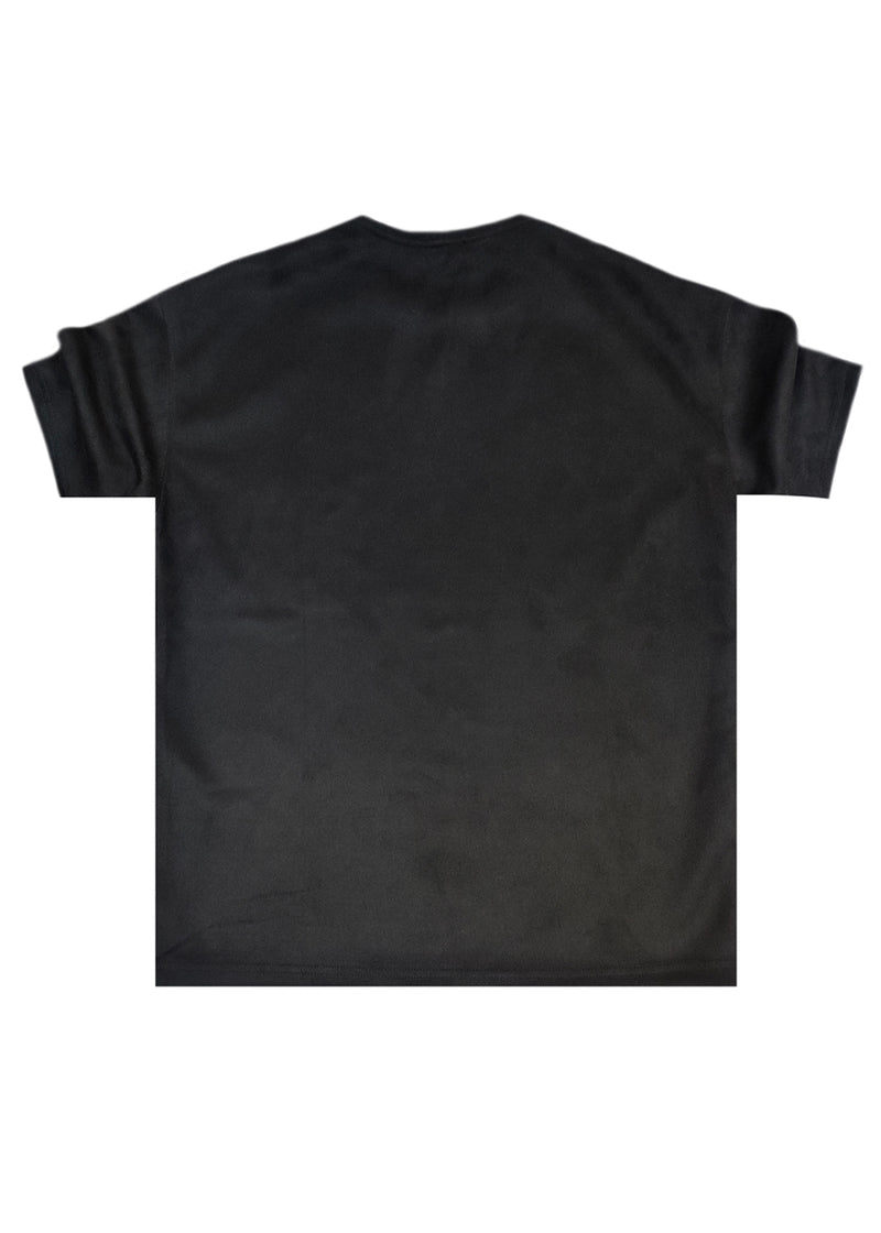 Ανδρική κοντομάνικη μπλούζα - Two Brothers-BF-25790-black-Alcantara