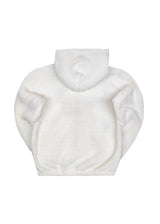 Ανδρική ζακέτα με κουκούλα Two Brothers clothing -BF-25860A-basic logo zip-up hoodie -white 232-39