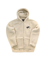 Ανδρική ζακέτα με κουκούλα Two Brothers clothing -BF-25860A-basic logo zip-up hoodie -beige 232-39