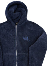 Ανδρική ζακέτα με κουκούλα Two Brothers clothing -BF-25860A-basic logo zip-up hoodie -blue 232-39