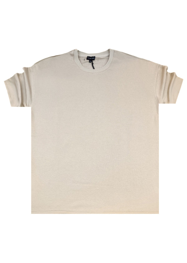 Ανδρική κοντομάνικη μπλούζα - Two Brothers - BT-25900 - beige