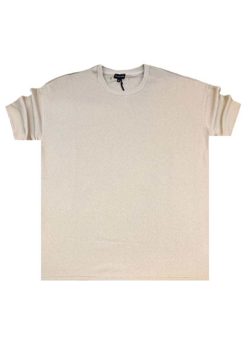 Ανδρική κοντομάνικη μπλούζα - Two Brothers - BT-25900 - beige