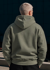 Ανδρική ζακέτα φούτερ με κουκούλα Two Brothers clothing -BF-25910-basic logo zip-up hoodie -khaki
