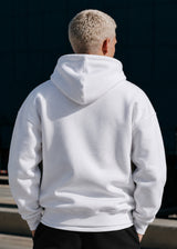 Ανδρική ζακέτα φούτερ με κουκούλα Two Brothers clothing -BF-25910-basic logo zip-up hoodie -white