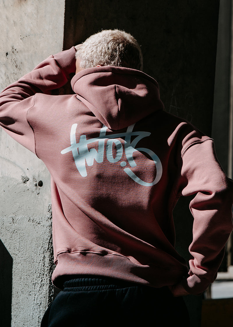 Ανδρικό μακρυμάνικο φούτερ Two Brothers-BF-25940-Dusty Pink regular fit