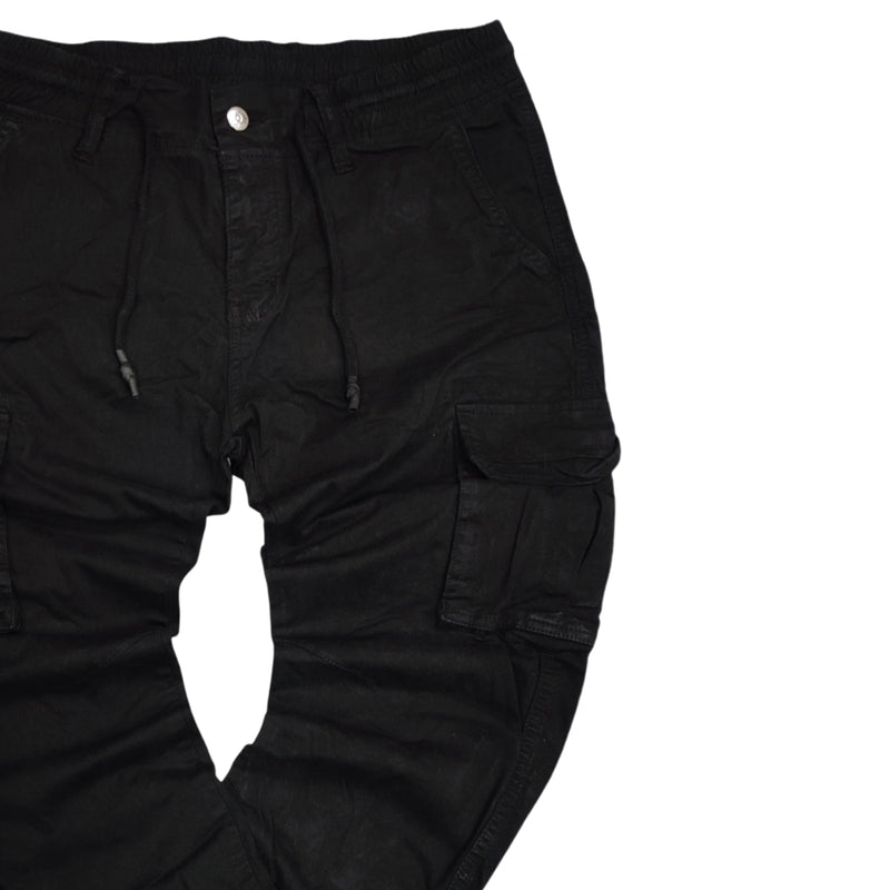 Ανδρικό Παντελόνι Gang - BF-6610-1 - fabric cargo μαύρο