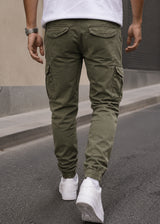 GUF CLOTHING - Ανδρικό cargo παντελόνι regular fit - Χακί BF-6637