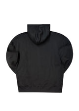 Ανδρική ζακέτα φούτερ με κουκούλα Two Brothers clothing -BF-25910-basic logo zip-up hoodie -black