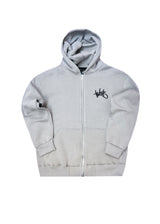 Ανδρική ζακέτα φούτερ με κουκούλα Two Brothers clothing -BF-25910-basic logo zip-up hoodie -ice