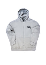 TWO BROTHERS Ανδρική ζακέτα φούτερ με κουκούλα  basic logo zip-up  - Ice BF-26910
