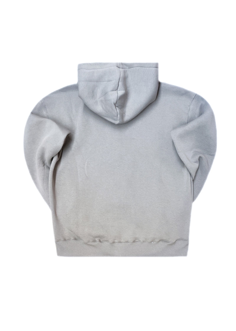 Ανδρική ζακέτα φούτερ με κουκούλα Two Brothers clothing -BF-25910-basic logo zip-up hoodie -ice