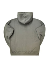 Ανδρική ζακέτα φούτερ με κουκούλα Two Brothers clothing -BF-25910-basic logo zip-up hoodie -khaki