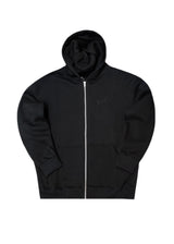 TWO BROTHERS Ανδρική ζακέτα φούτερ με κουκούλα  basic logo zip-up  - Μαύρη BF-26910