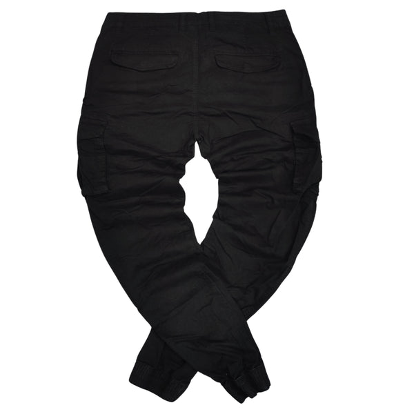 Ανδρικό Παντελόνι Gang - BF-5000-1 - fabric cargo μαύρο
