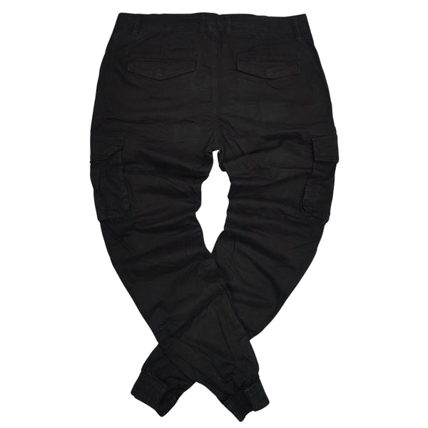 Ανδρικό Παντελόνι Gang - BF5008-1 - fabric cargo μαύρο