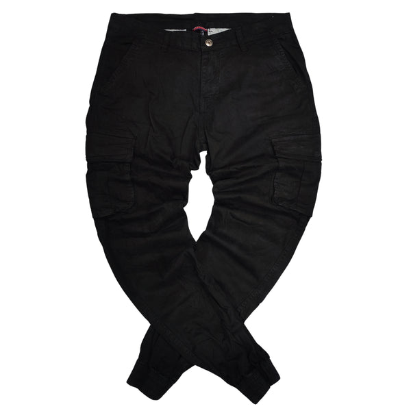 Ανδρικό Παντελόνι Gang - BF5008-1 - fabric cargo μαύρο