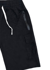 Ανδρική κάργκο βερμούδα GUF - BG122 - cargo regular shorts μαύρο