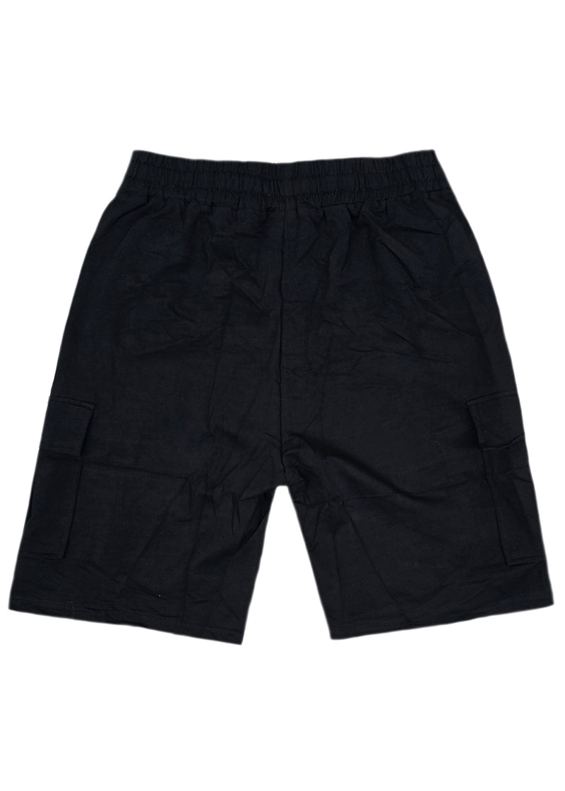 Ανδρική κάργκο βερμούδα GUF - BG122 - cargo regular shorts μαύρο