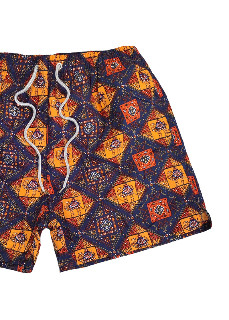 Ανδρικό μαγιό 5 EVEN STAR - BK-2506 - pattern swim shorts μπλε