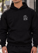 Ανδρικό φούτερ με κουκούλα Close society - HD26-600 -black hoodie