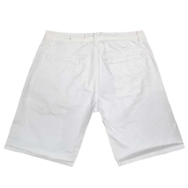 Ανδρική βερμούδα υφασμάτινη Cosi jeans - BLANCO - half cargo shorts λευκό