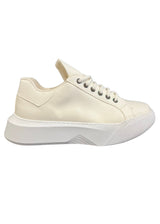 Ανδρικό παπούτσι Gang - BOAGNG8 - white lined sneakers μπεζ