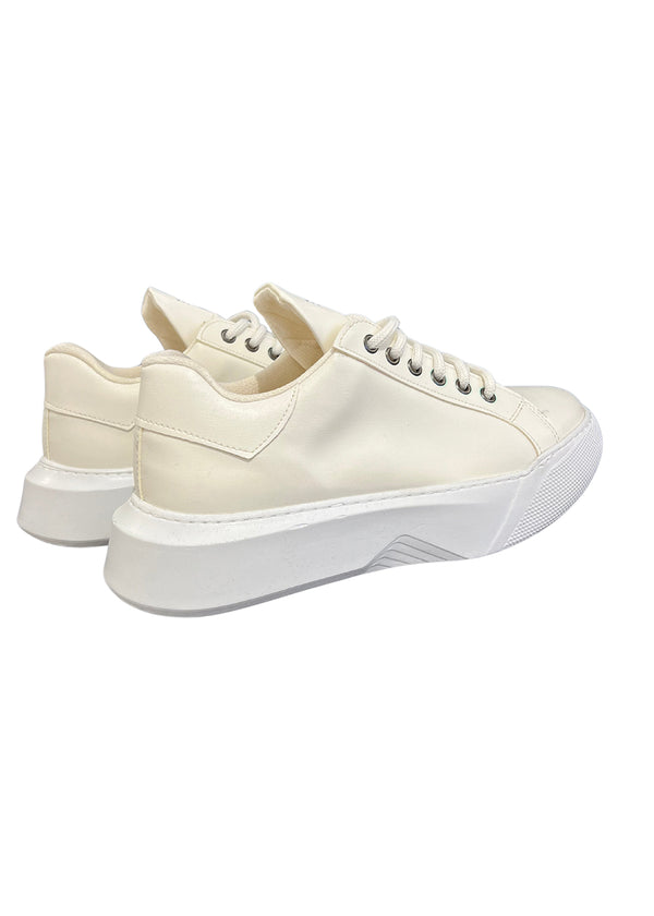 Ανδρικό παπούτσι GUF - BOAGNG8 - white lined sneakers μπεζ