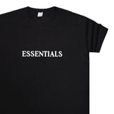 Ανδρική κοντομάνικη μπλούζα Body Staff - BS-200 - essentials logo μαύρο