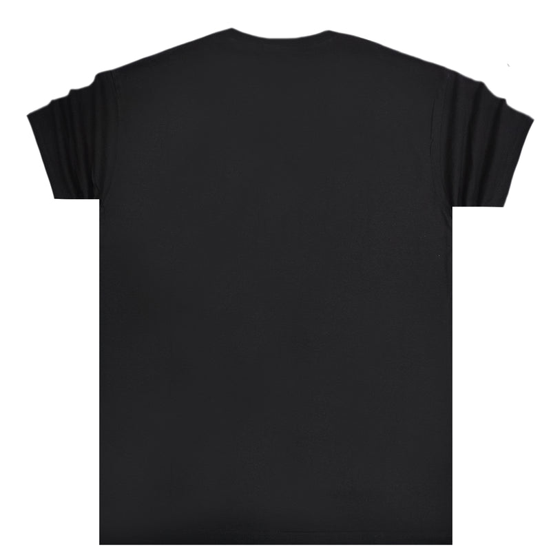 Ανδρική κοντομάνικη μπλούζα Body Staff - BS-202 - marvel logo μαύρο