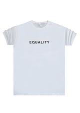 Ανδρική κοντομάνικη μπλούζα Body Staff - BS-203 - equality logo λευκό