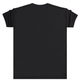 Ανδρική κοντομάνικη μπλούζα Body Staff - BS-204 - offline logo μαύρο