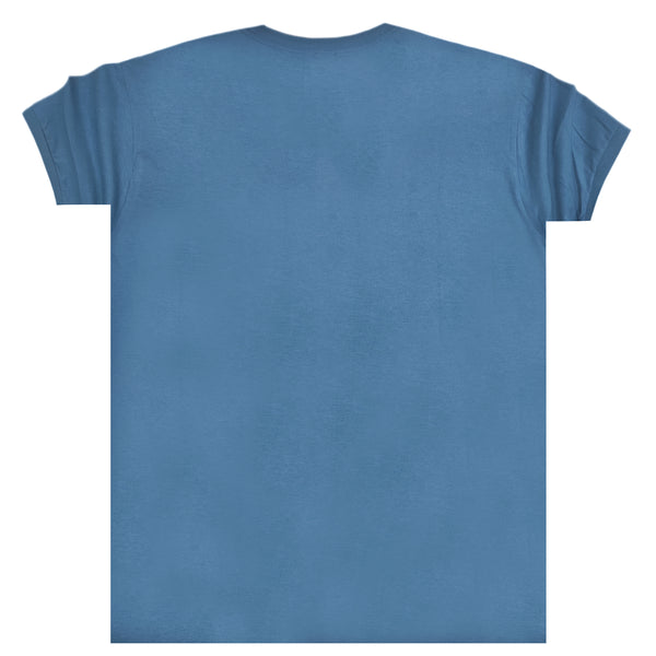 Κοντομάνικη μπλούζα Body Staff - BS-205 - just say yup logo μπλε
