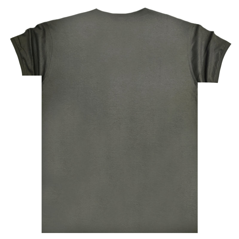Κοντομάνικη μπλούζα Body Staff - BS-205 - just say yup t-shirt χακί