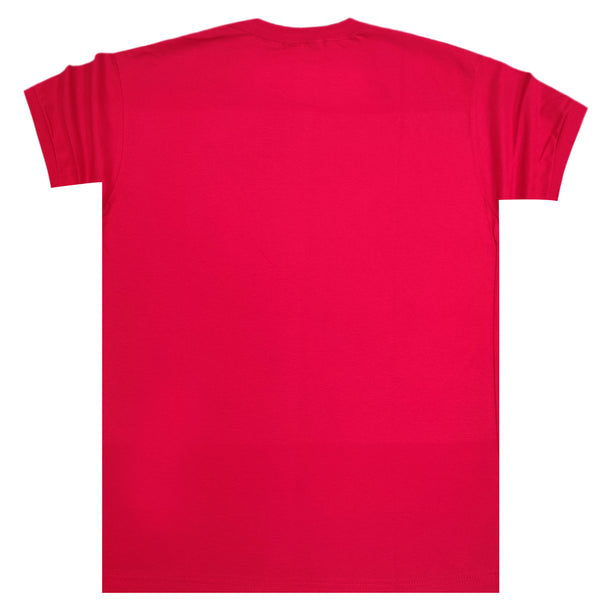 Κοντομάνικη μπλούζα Body Staff - BS-205 - just say yup logo κόκκινο