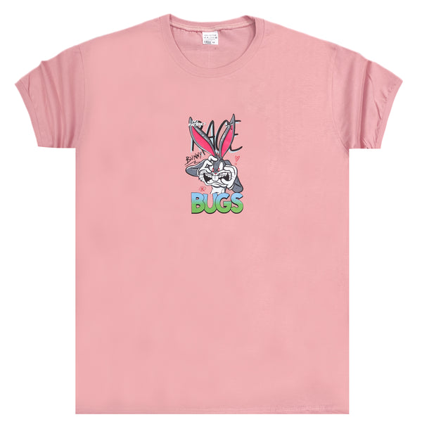 Κοντομάνικη μπλούζα Body Staff - BS-206 - bugs bunny no patience logo ροζ