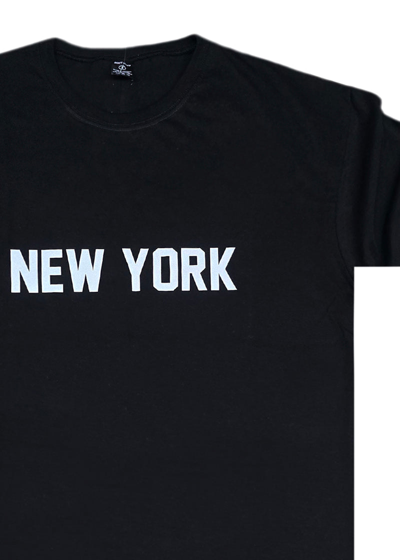 Κοντομάνικη μπλούζα Body Staff - BS-219 - new york logo regular fit t-shirt μαύρο
