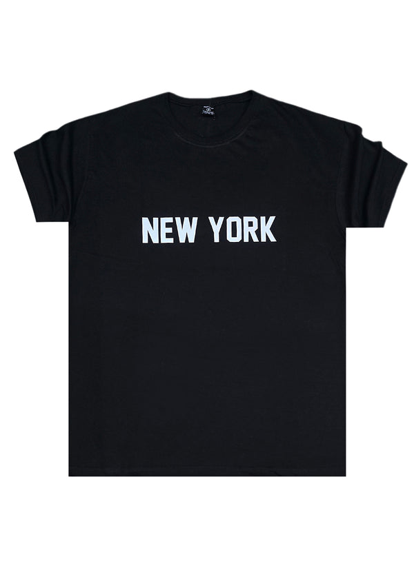Κοντομάνικη μπλούζα Body Staff - BS-219 - new york logo regular fit t-shirt μαύρο