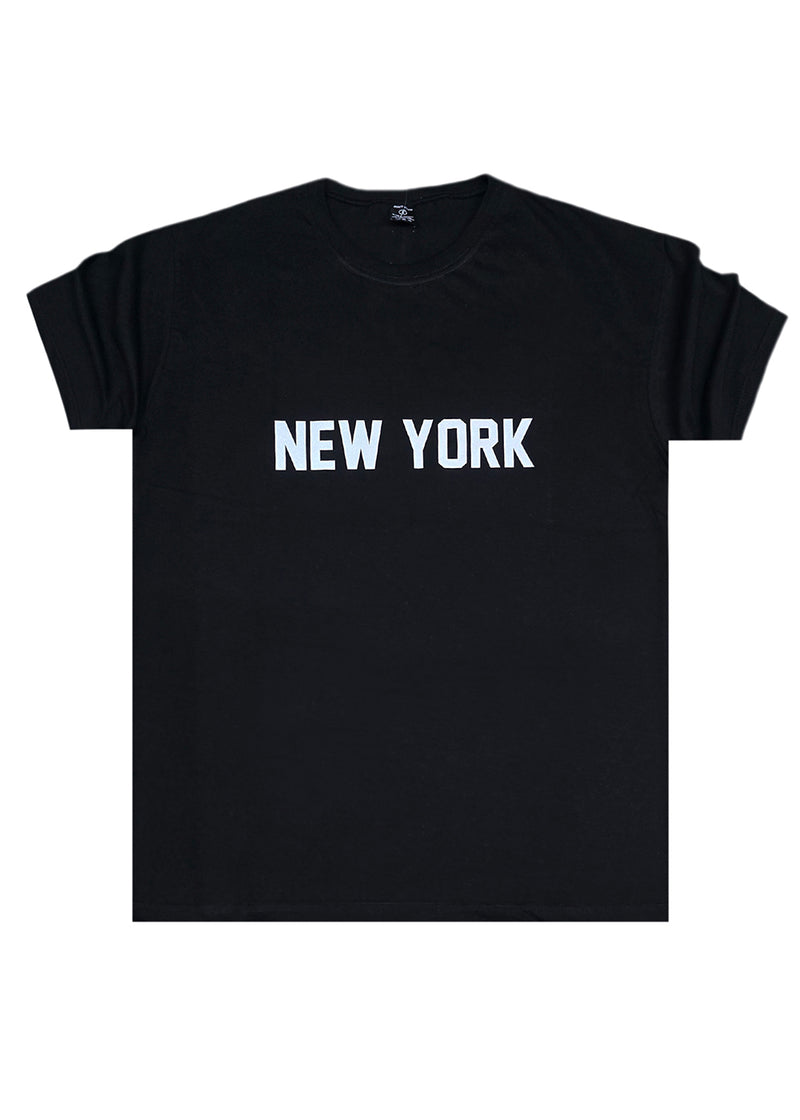 Κοντομάνικη μπλούζα Body Staff - BS-219 - new york logo regular fit t-shirt μαύρο