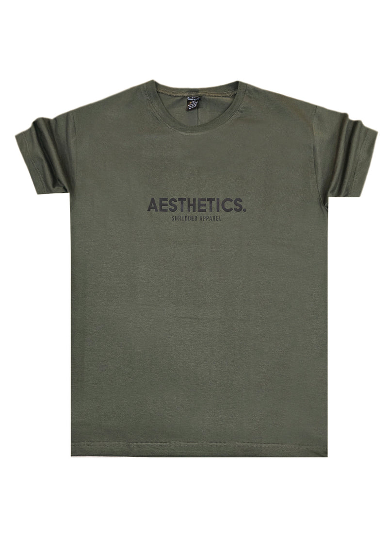 Κοντομάνικη μπλούζα Body Staff - BS-221 - aesthetics logo regular fit t-shirt χακί
