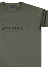 Κοντομάνικη μπλούζα Body Staff - BS-221 - aesthetics logo regular fit t-shirt χακί