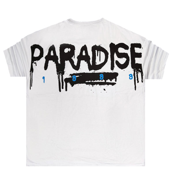 Two brothers - BT-23130 - paradise logo tee - white