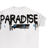 Two brothers - BT-23130 - paradise logo tee - white
