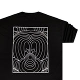 Two brothers - BT-23310 - illusion logo tee - black