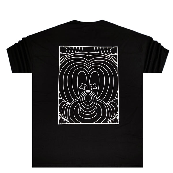 Two brothers - BT-23310 - illusion logo tee - black