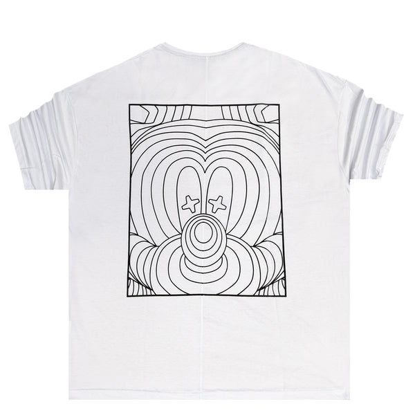 Two brothers - BT-23310 - illusion logo tee - white